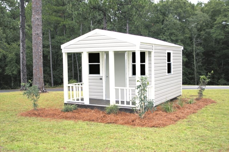 Porch model portable shed