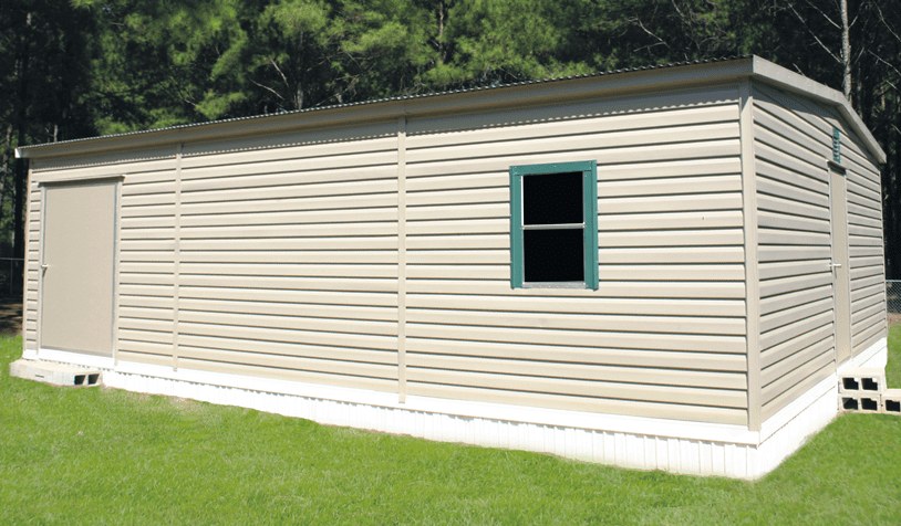 Double Wide portable shed